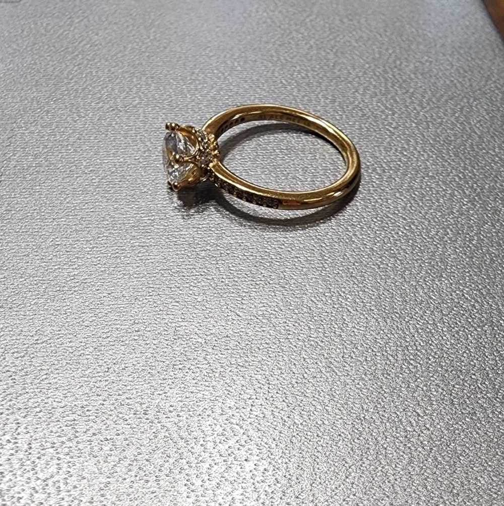 Pandora Clear Sparkling Crown Solitaire Ring - Picture 6 of 12